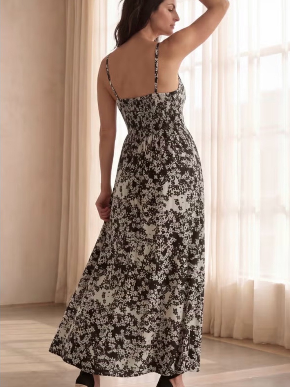 Ellos Stretch Jersey Knit Surplice Bodice Maxi Dress, plus size 1X